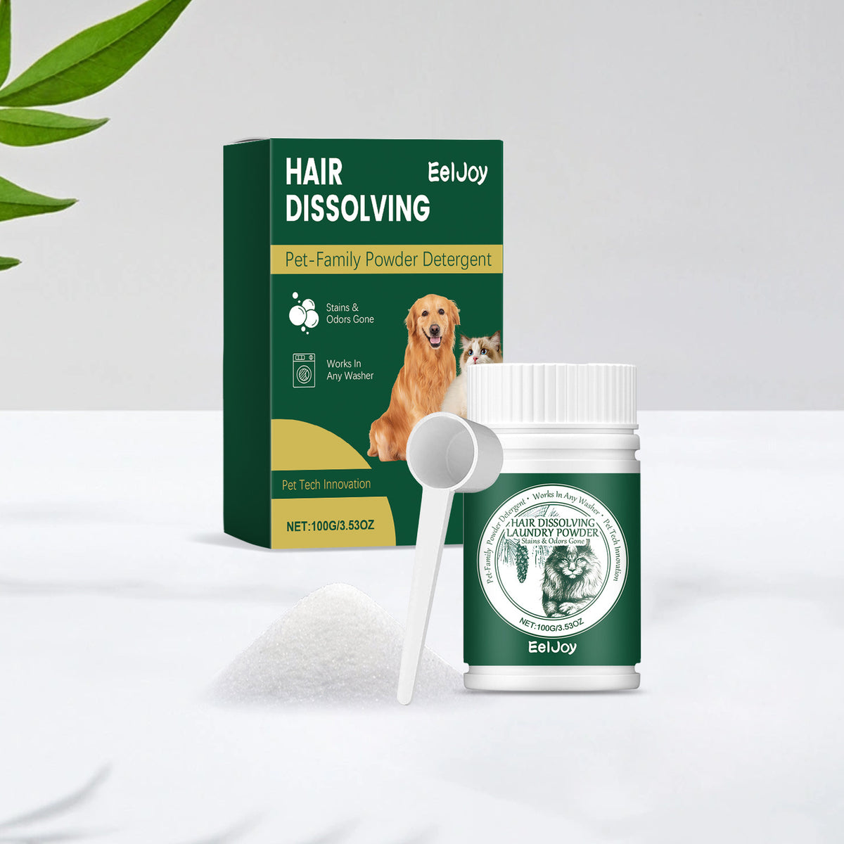 Pet Hair Dissolving Laundry Powder with Stain Removal