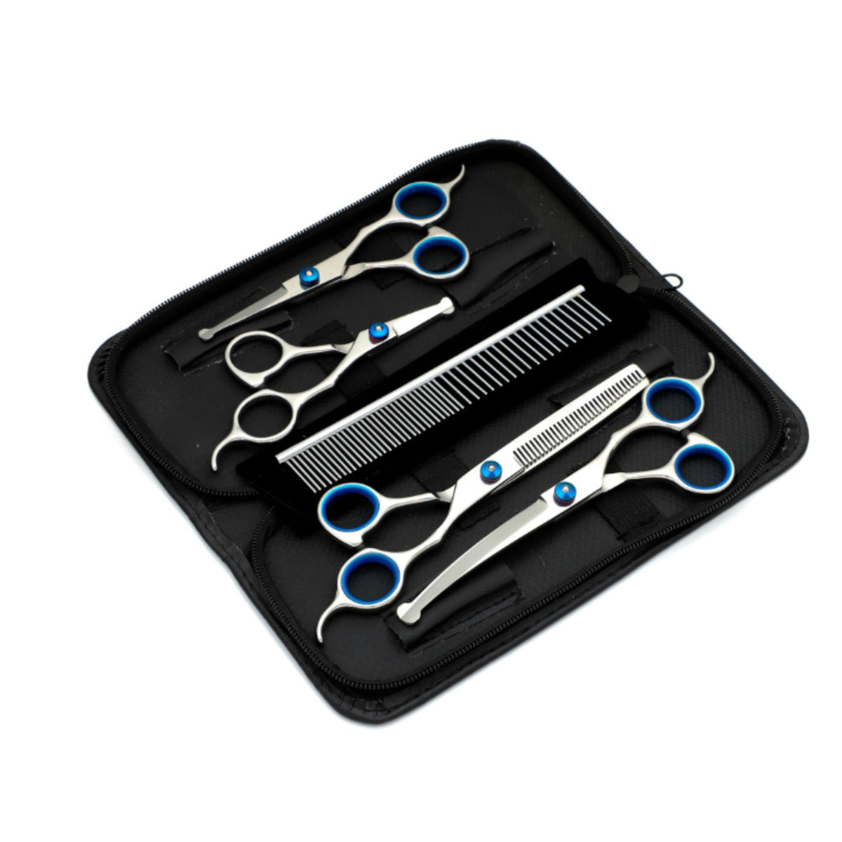 Stainless steel pet grooming scissors set with comb, photo 22 of 30