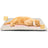 Warm anti-slip waterproof pet bed mat in light grey