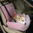 Oxford blue star pet car seat nest on a rear seat