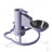 Gravity pet water dispenser bowl with anti-tip base in Raised Steel Bowl, Purple