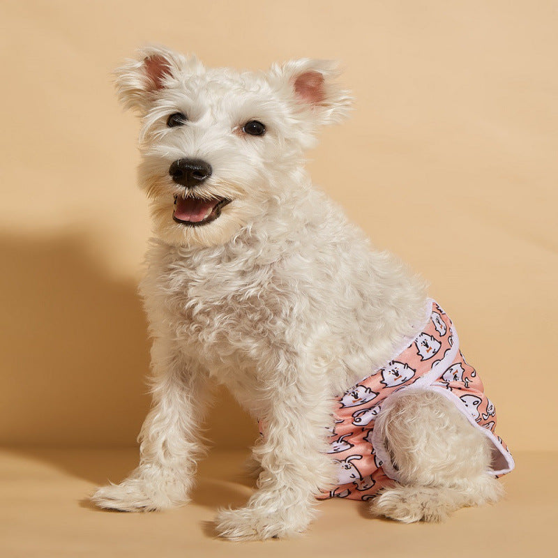 Washable printed season pants for female dogs, available in 14 colours, image 3
