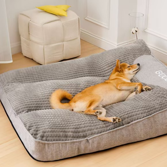 Plush Pet Sofa Lounger Bed with Thermal Fibre Filling