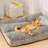 Plush Pet Sofa Lounger Bed with Thermal Fibre Filling