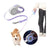Retractable dog lead with LED light in 7 colour options