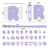 Personalised silicone pet collar with letters, main product photo