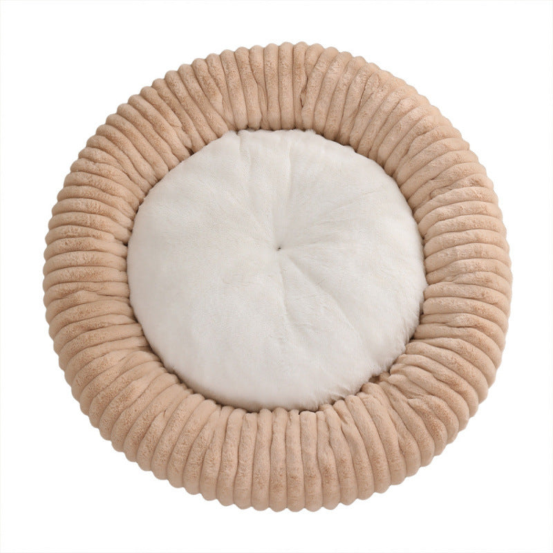 Pink washable donut nest bed in 50cm diameter