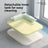 Cooling ice pad cat bed with raised edge in blue, photo 3