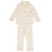 Soft cotton two-leg dog coat for matching outfits in White, material detail