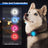 LED pet safety light with adjustable silicone strap for collars, product image 1