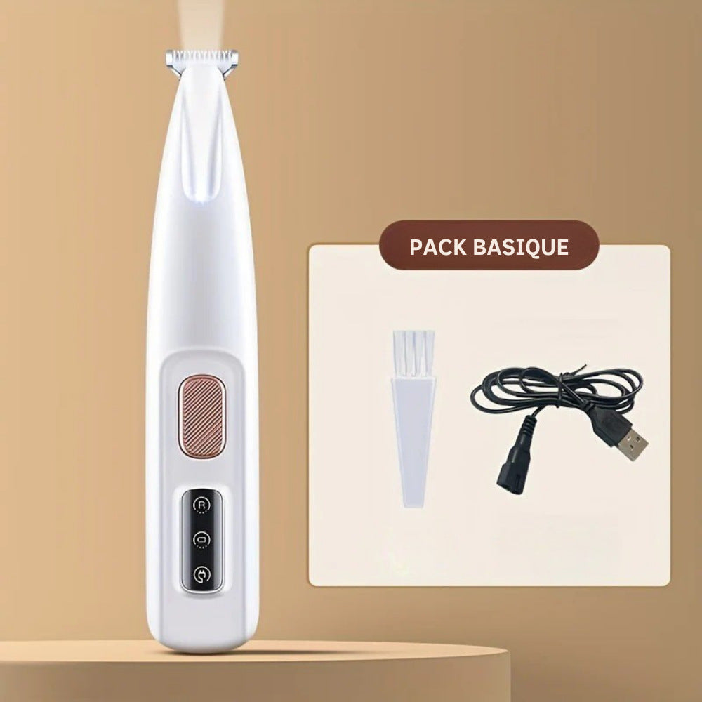 Waterproof Cordless Mini Pet Shaver with LED Light for Dogs and Cats