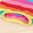 Rainbow striped cotton pet vest for small pets in Rainbow, side view