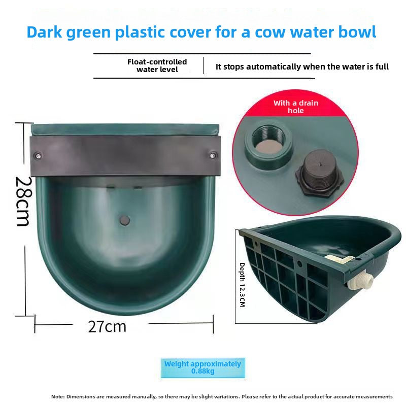 Automatic Livestock Drinking Water Bowl with Float Ball Refill for Cattle and Horses