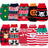 Christmas and Halloween knitted dog jumper in Santa Face, front view