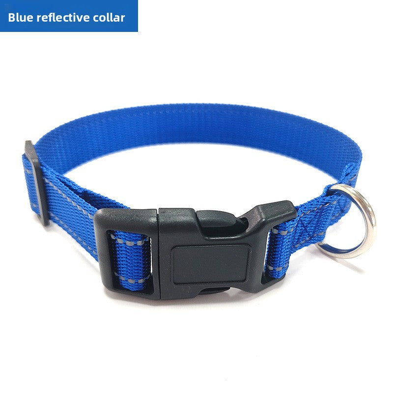 Adjustable polyester collar for dogs and cats, available from Pet Royale UK