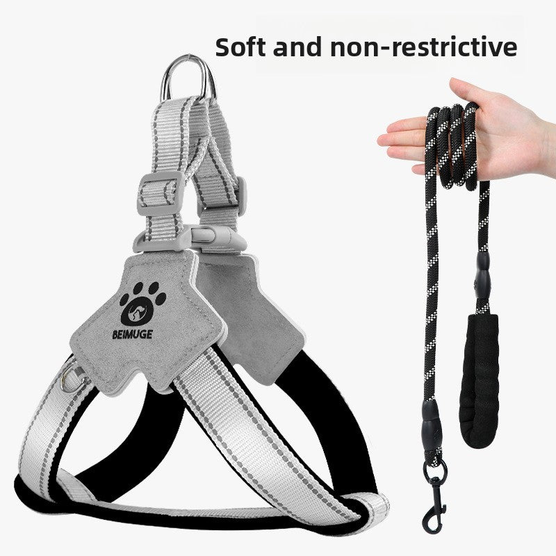 Escape-resistant reflective dog harness, main product photo from Pet Royale UK