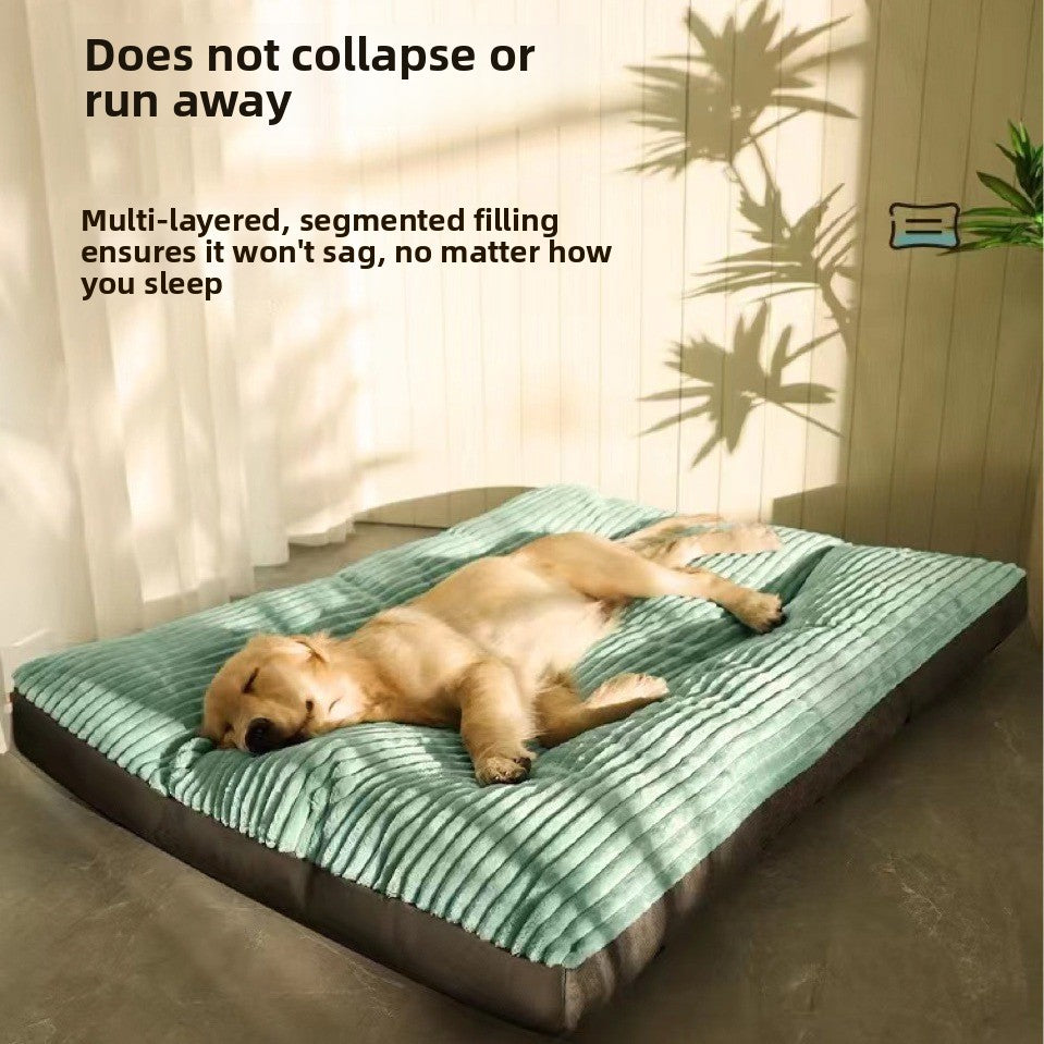 Removable washable dog bed mat with thick padding, photo 1 of 11