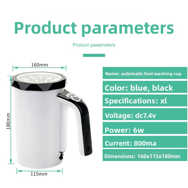 Automatic Dog Paw Washing Cup, Compact ABS Hands-Free Cleaner