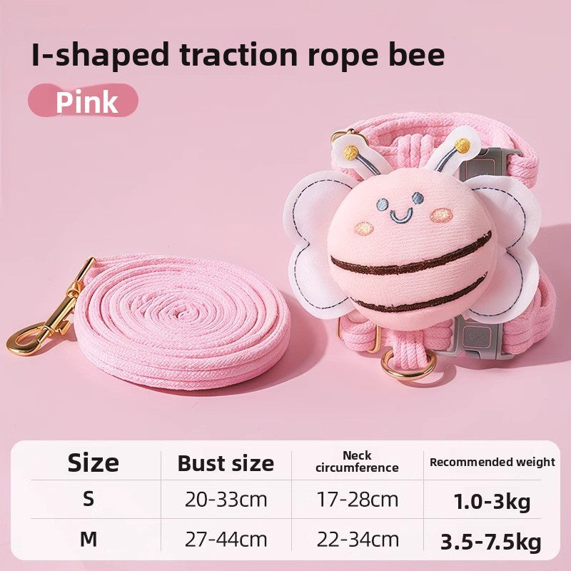 Bee pattern vest style cat harness with matching lead, product image 16