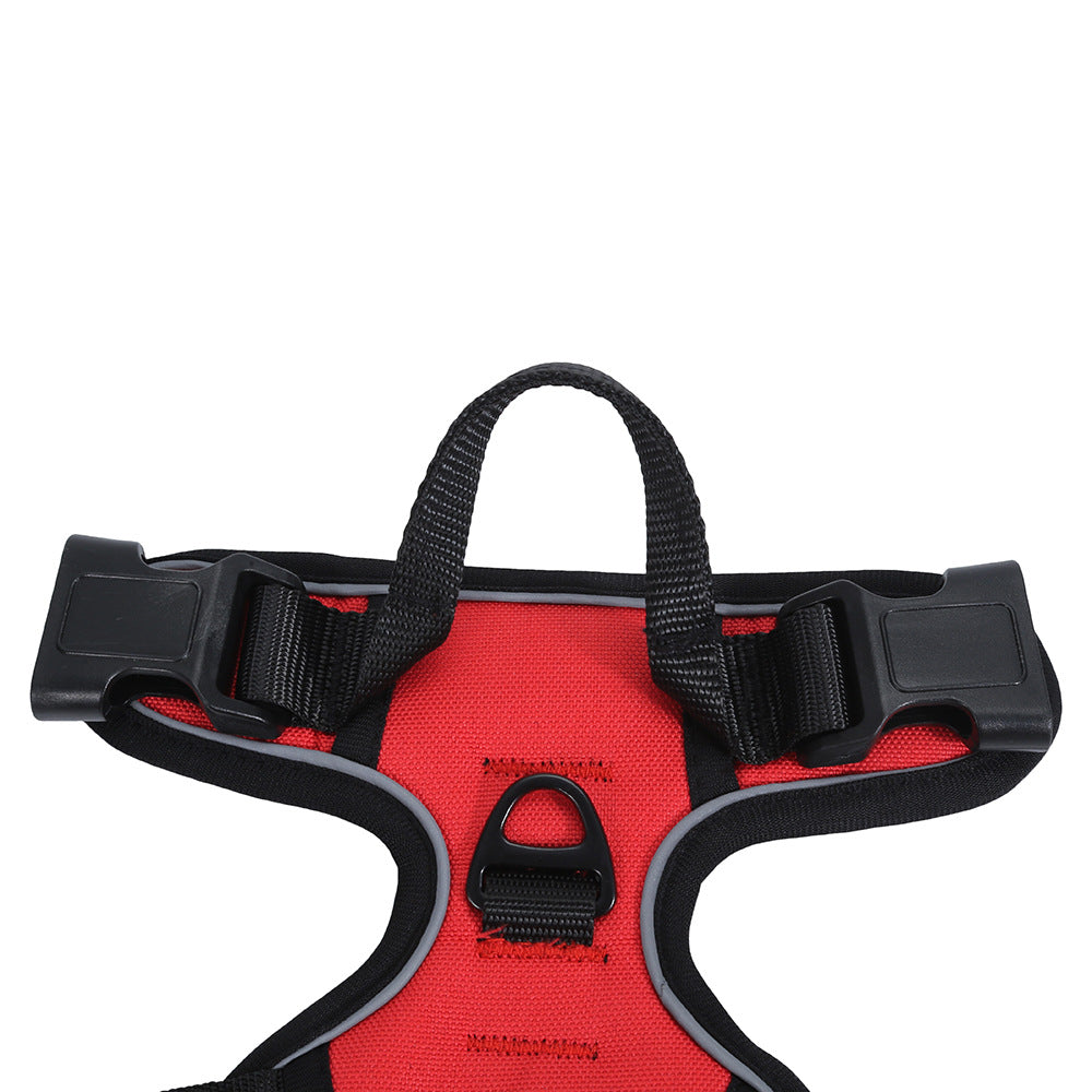 Reflective breathable nylon mesh dog harness, product image 2