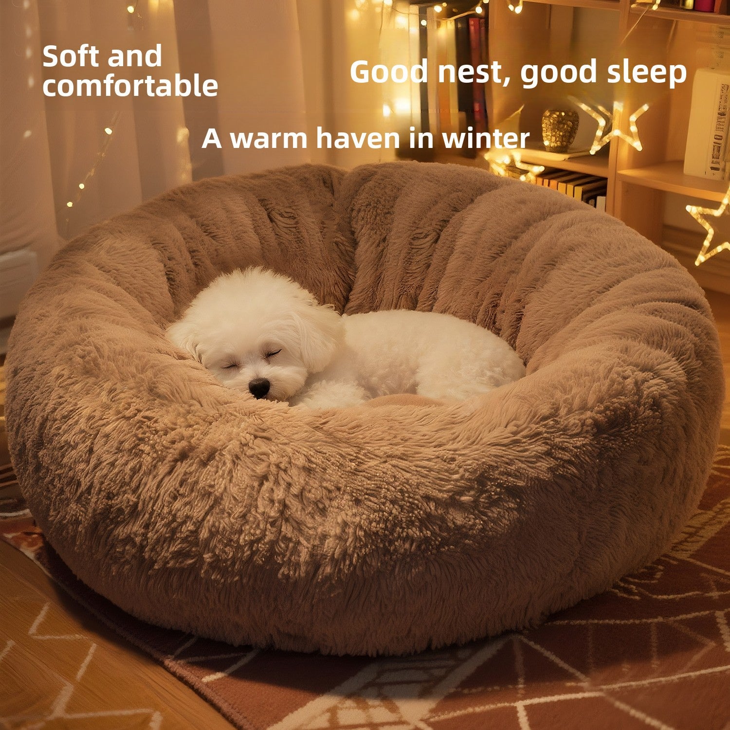 Coated and warm dog bed sofa