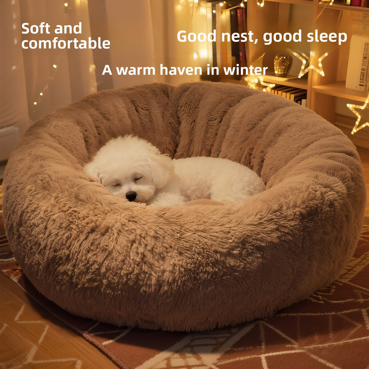 Coated and warm dog bed sofa