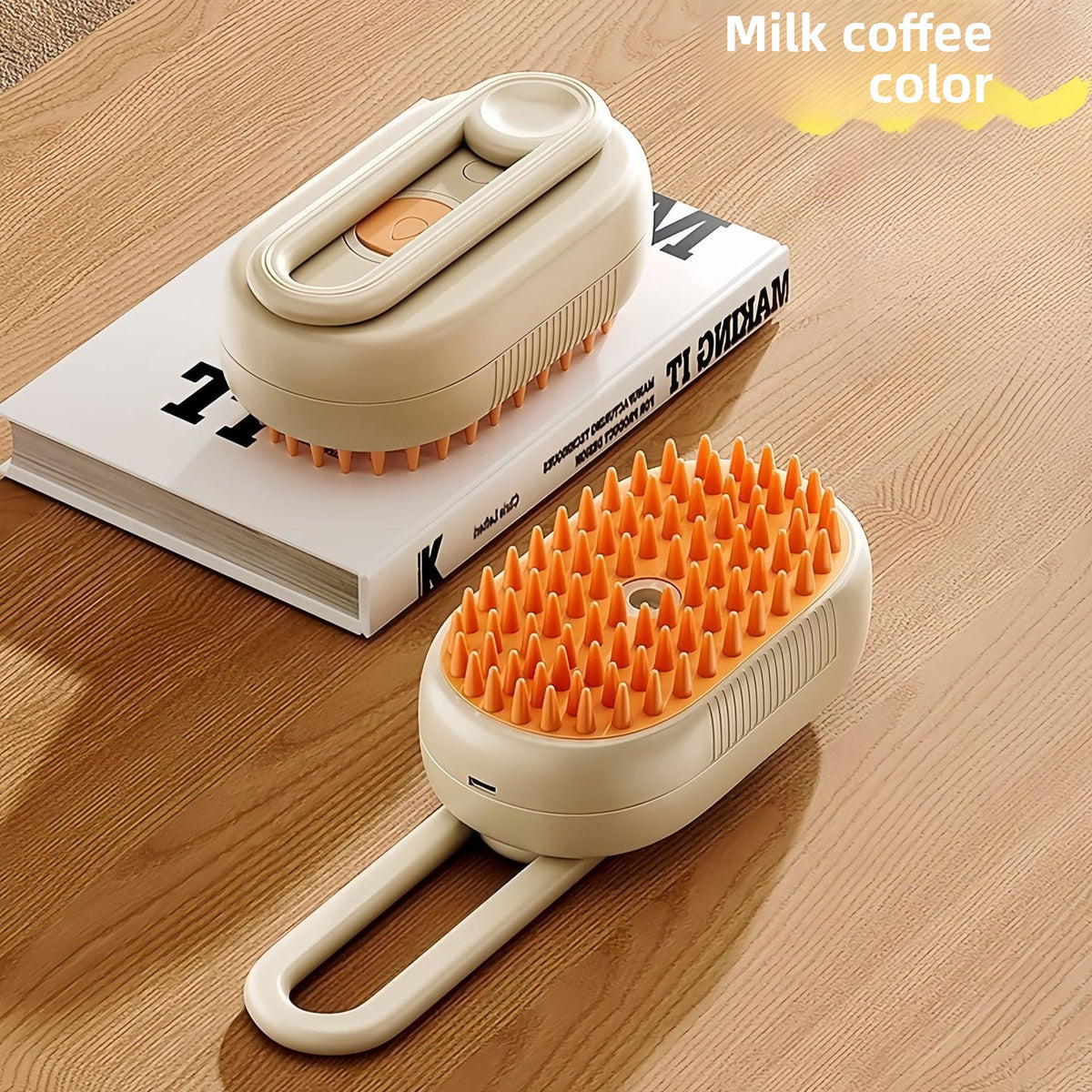 Handle Steam Mist Grooming Comb for Dogs and Cats, No Bath Needed