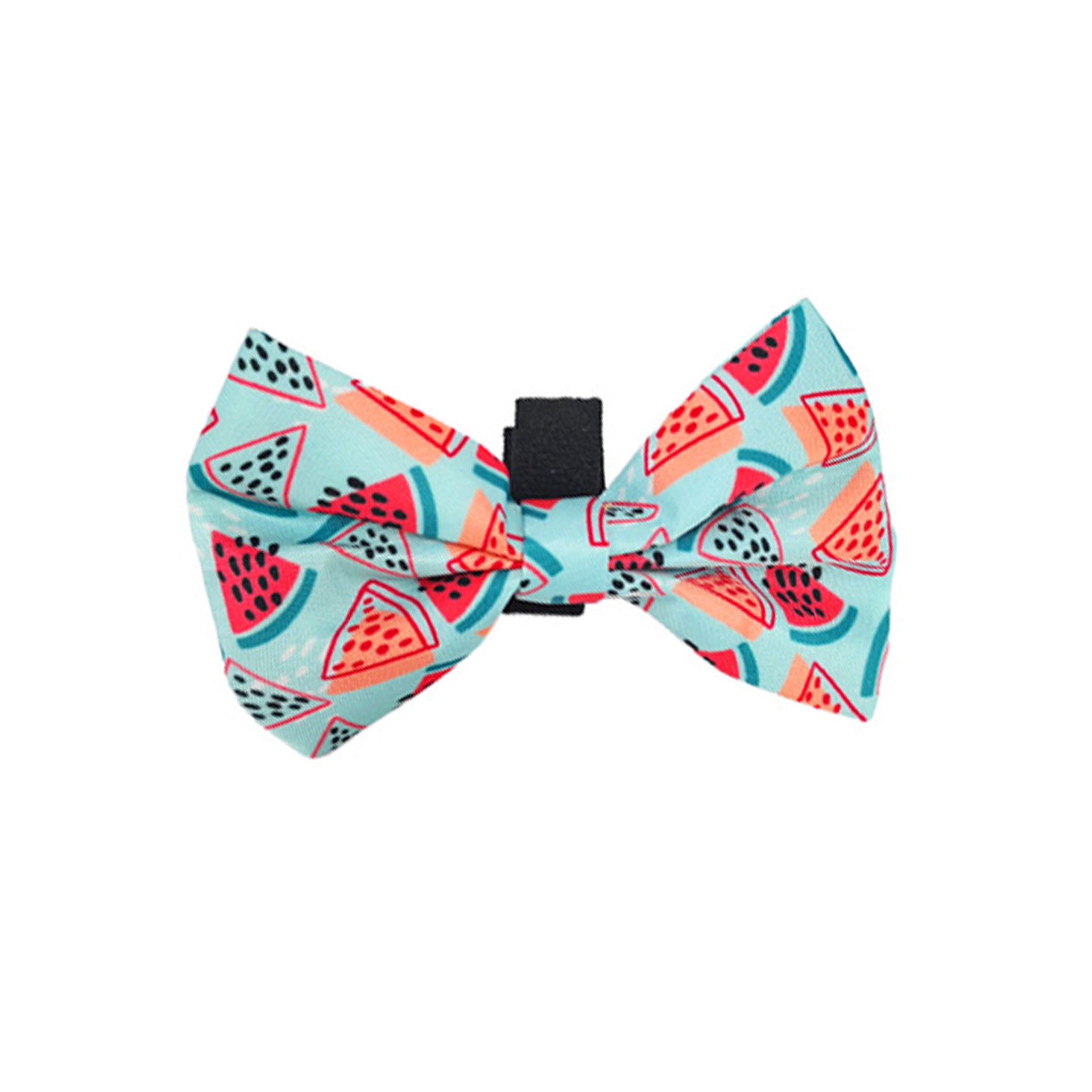 Watermelon print dog harness set with collar, lead, bow and scarf, view 17