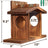 Wooden Squirrel Feeder Outdoor Garden Bird Feeder Ornaments