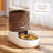 Gravity-Fed Automatic Pet Water Dispenser and Food Feeder Set, 3500ml Large Capacity