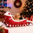 Red Christmas sleigh pet bed for cats and small dogs, view 2