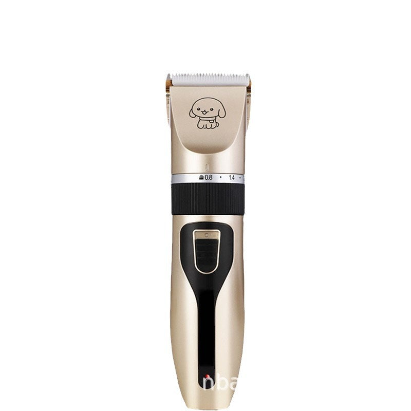 Cordless Pet Hair Clipper with Built-in Battery, Quiet Trimmer Set