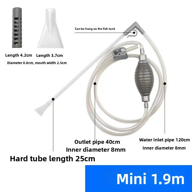 Fish Tank Water Changer Hose, Manual Siphon Cleaning Tool