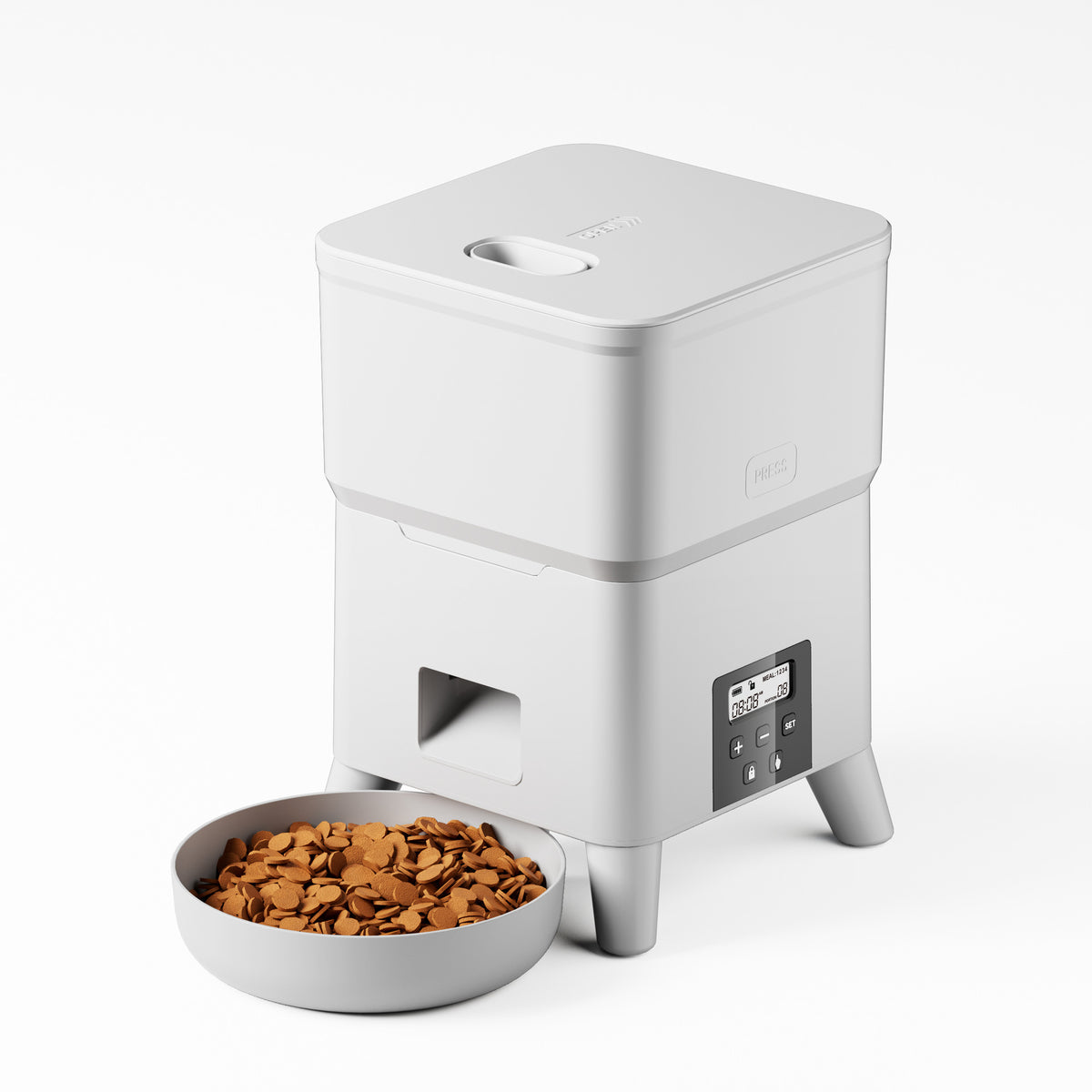 Automatic Pet Food Dispenser with Wi-Fi App Control, 2L Capacity and Optional Camera