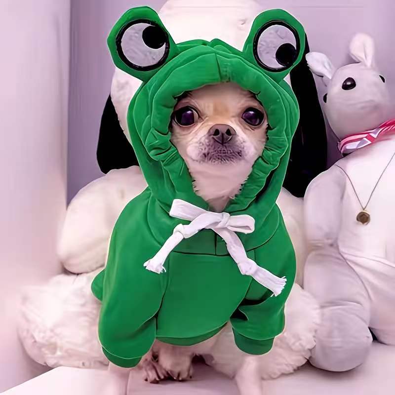 Green frog hoodie for dogs and cats, in Green Frog, image 4