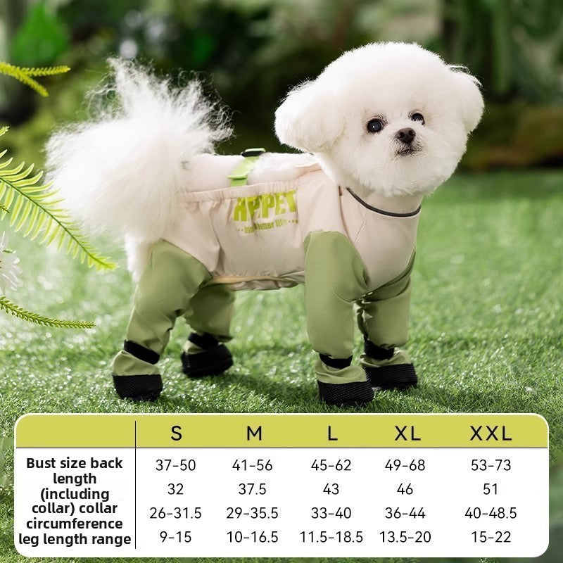 Four leg dog coverall with belly guard, available in 9 styles, image 16