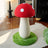 Red mushroom cat scratching post with hanging ball, photo 12 of 12