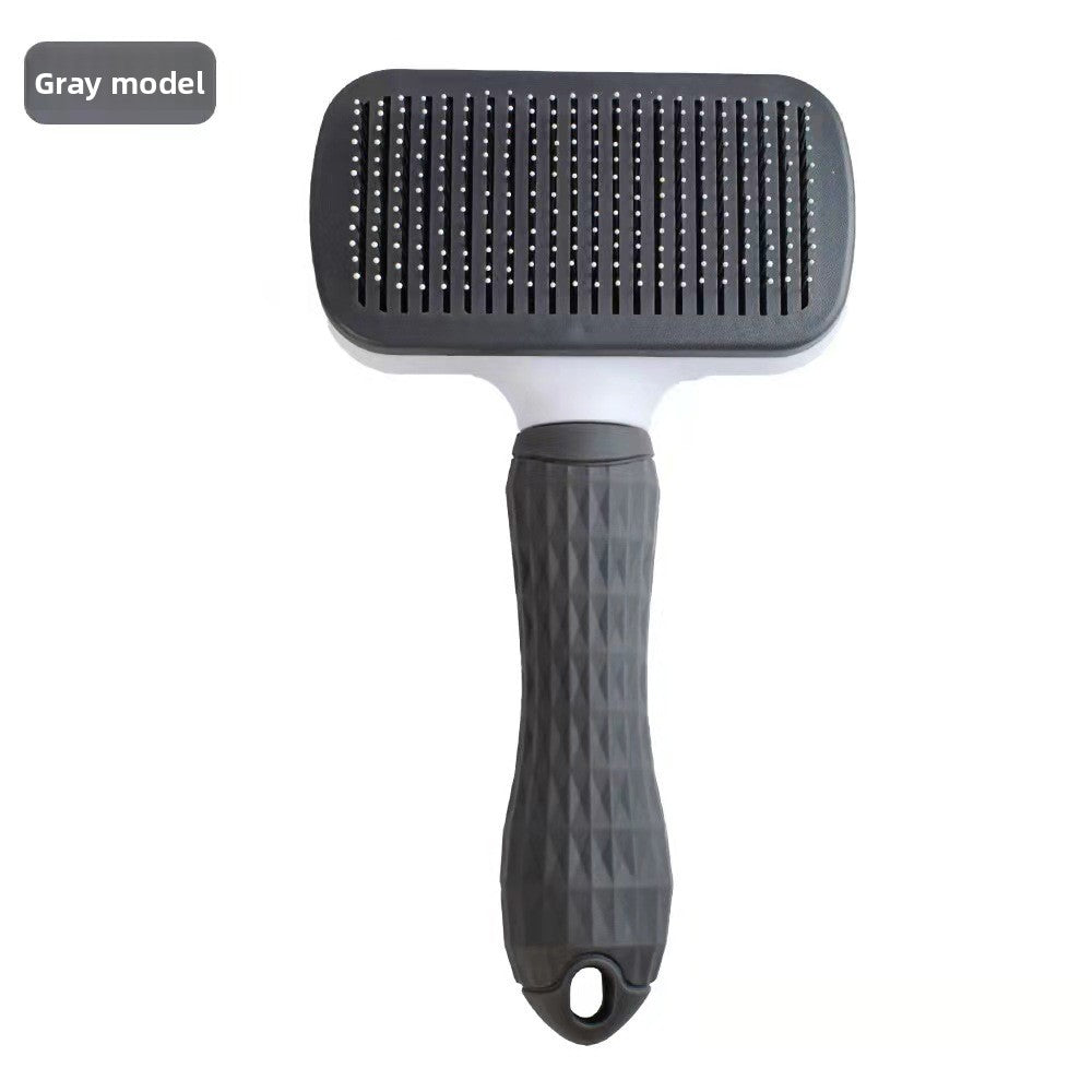 Self-Cleaning Soft Pin Slicker Brush for Detangling Dogs and Cats