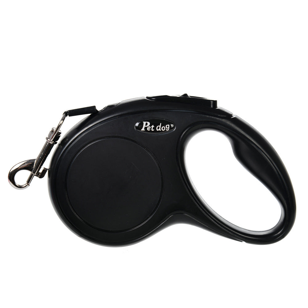 Retractable dog lead with bone-shaped handle, 2 lengths available