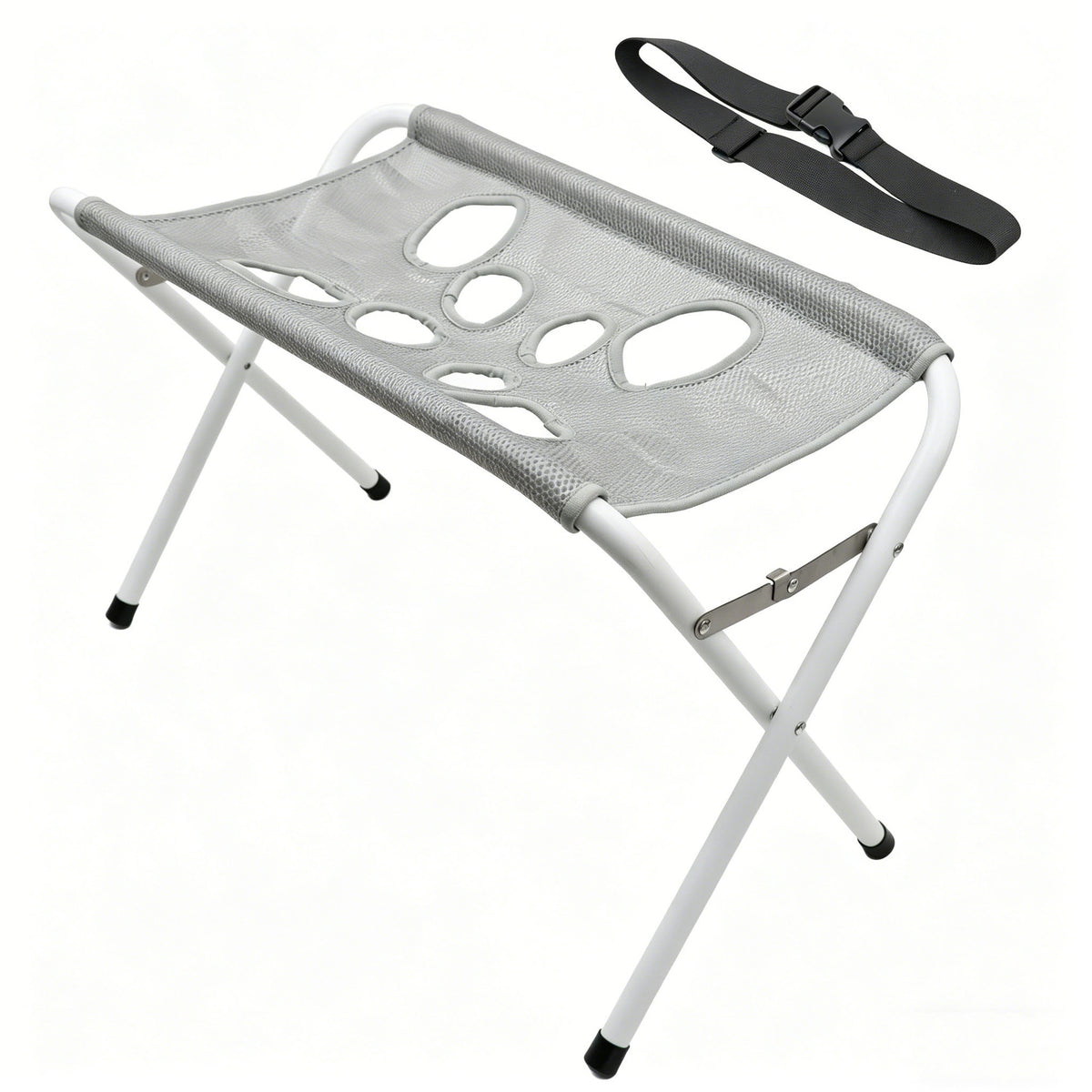 Pet grooming hammock with stand holding a small dog for nail trimming, photo 8