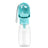 Portable Dog Travel Water Bottle with Built-In Food Container and Leak-Proof Lid