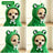 Small dog in a hooded fleece reindeer sweatshirt