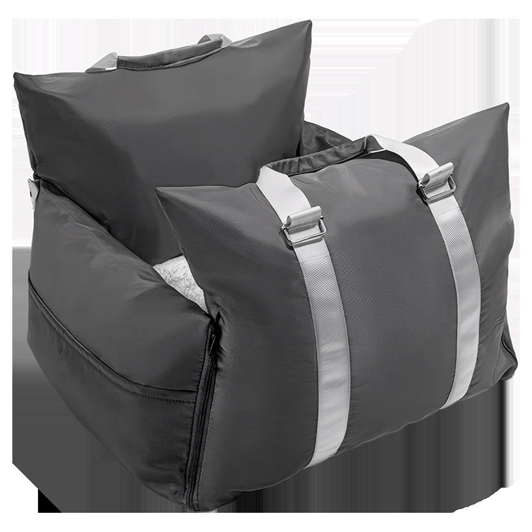 Waterproof Dog Car Seat Bed, Cooling Ice Silk Travel Kennel