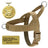 Reflective tactical nylon dog harness, 3 sizes available