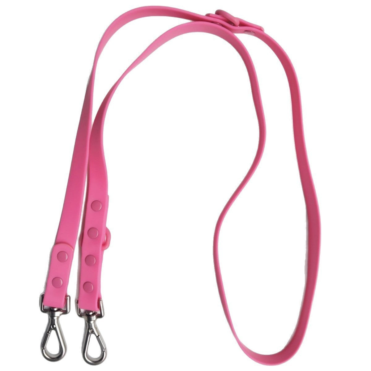 Wipe clean PVC dog collar and lead set shown in several colour options