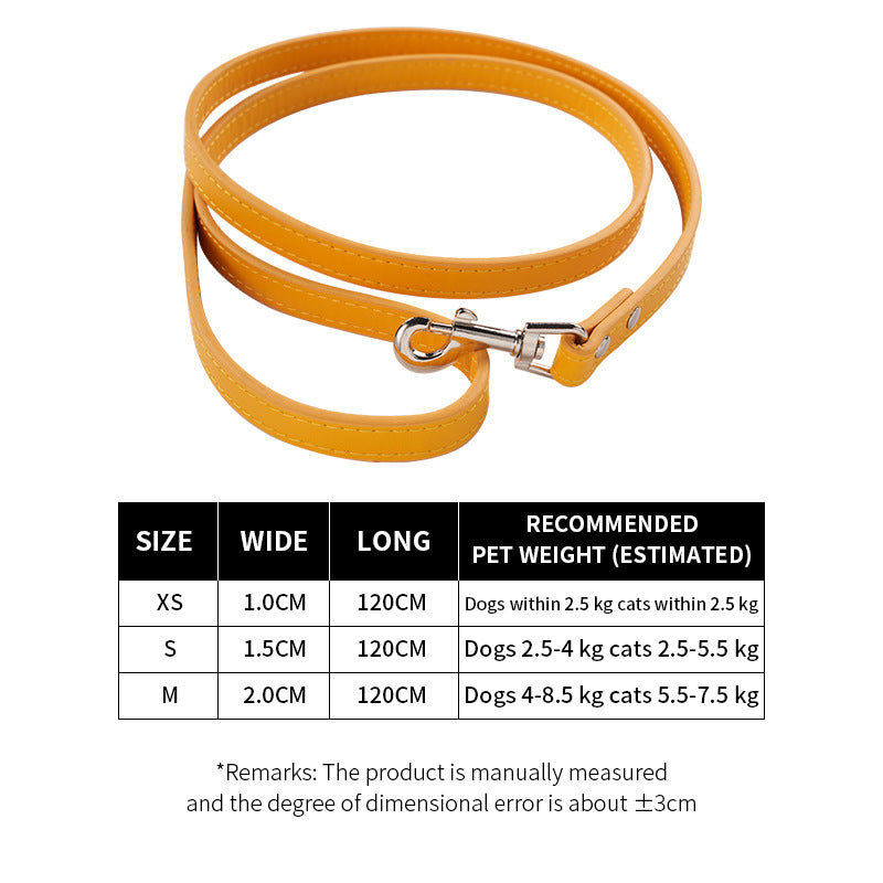 PU leather dog lead, 3 sizes available from Pet Royale UK