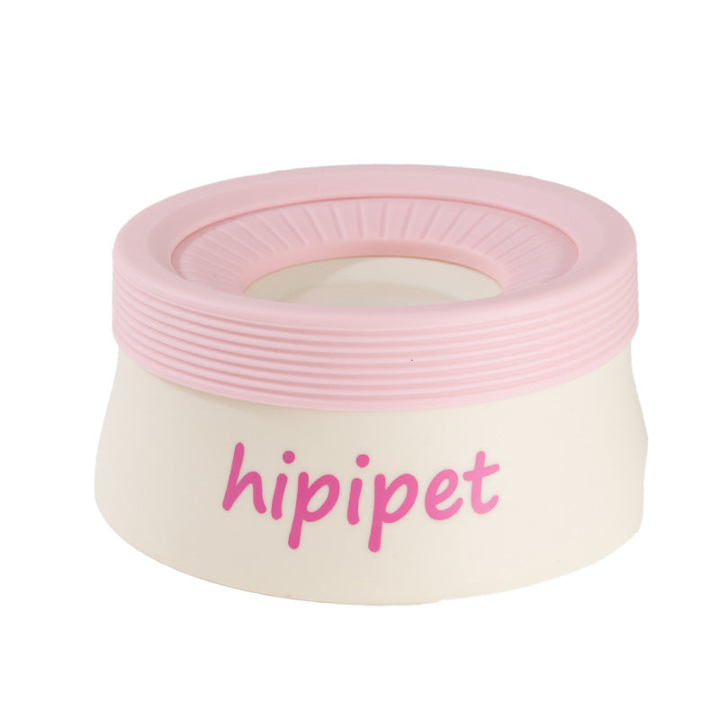 Floating Suspension Dog Water Bowl, No-Wet-Mouth Drinking Bowl in Four Colours, 2 Sizes