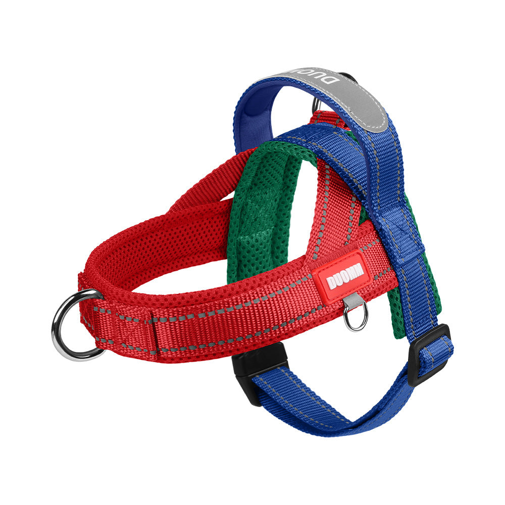 Saddle dog harnesses in two tone and tactical styles