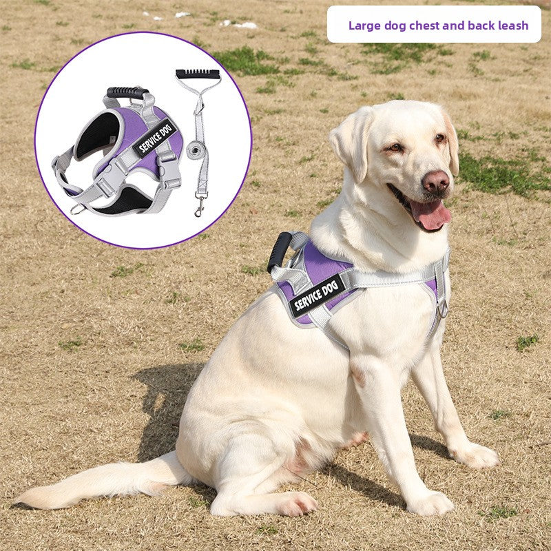 Reflective vest dog harness, 6 sizes available from Pet Royale UK