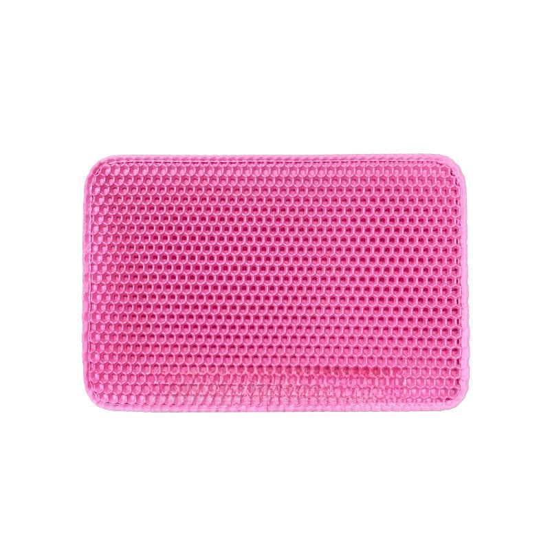 Double Layer Cat Litter Trapper Mat, Flat or Raised Edge Design